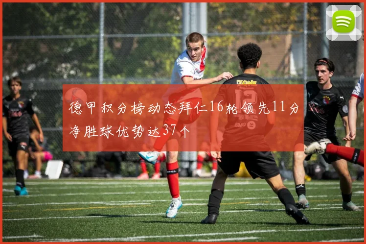 德甲积分榜动态拜仁16轮领先11分净胜球优势达37个