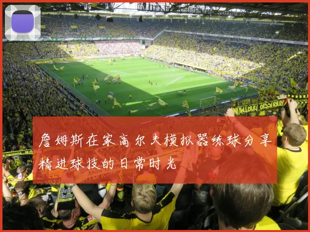 詹姆斯在家高尔夫模拟器练球分享精进球技的日常时光